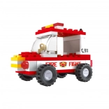 Kompatybilny zestaw konstrukcyjny strażacki samochód 48 szt.