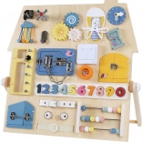 Tablica sensoryczna dla dzieci Domek