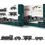 Dymiący zestaw pociągowy z efektami i regulowaną trasą 135 × 75 cm