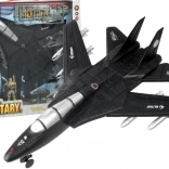 wojskowy odrzutowy myśliwiec ze światłami i dźwiękami – zestaw do zabawy z figurkami