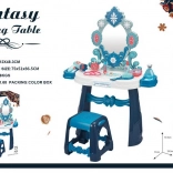 Interaktywny stolik kosmetyczny dla dzieci z oświetleniem i dodatkami