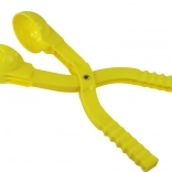 Żółty śniegowy kulomacz ze wzorem piłki