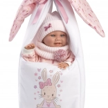 Llorens New Born dziewczynka – realistyczna lalka niemowlę z całowinylowym ciałem 40 cm