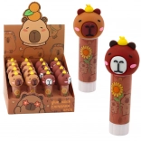 Kieszonkowy klej w sztyfcie z kapibarą Brązowy