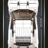 klocki sportowy samochód 1034 elementy – biały