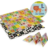 Humbi mocna dwustronna mata piankowa XPE 120 × 180 z niemieckim alfabetem