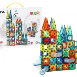 Magnetyczne kulkowe tory – zestaw konstrukcyjny 168 elementów