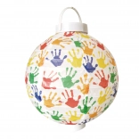 Papierowy lampion 20 cm na baterie