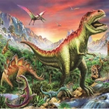 Malowanie diamentowe Władca prehistorii 30 × 40 cm