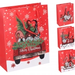 Torebka prezentowa M świąteczna 26 × 32 × 10,5 cm