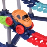 Długi elastyczny wyścigowy zestaw torów 291 elementów z autkiem