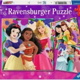 Puzzle Ravensburger Disney: Księżniczki z bajek 3x49 kawałków