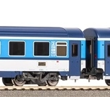 Zestaw dwóch wagonów osobowych EUROFIMA 2. klasy ČD – epoka V (skala H0)