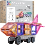 Connetix Pastel Transport Pack magnetyczne klocki 50 elementów
