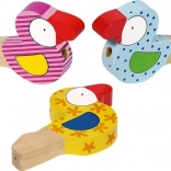 Drewniana piszczałka Ptaszek dla dzieci