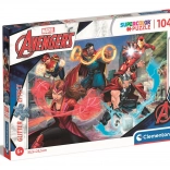 Błyszczące puzzle Marvel Avengers 104 elementy