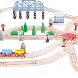 Kolejkowy świat transportu kolejowego Small Foot 140 elementów