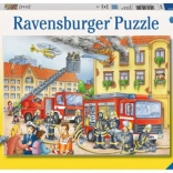 Ravensburger puzzle strażacy, 100 elementów