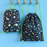 A Little Lovely Company dziecięcy worek sportowy z motywem kosmosu