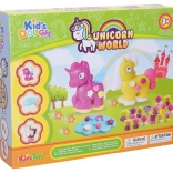 Zestaw plastyczny z masą plastyczną – jednorożce