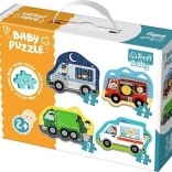Puzzle dziecięce z motywami pojazdów od Trefl