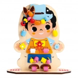 Bino zabawne ubieranie – drewniana nawlekanka dla dzieci