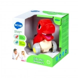 Interaktywny dinozaur na kółkach z ruchomą szczęką