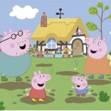 Clementoni puzzle Świnka Peppa zabawa w błocie