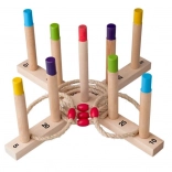 Drewniana gra w rzucanie kółek WOODY