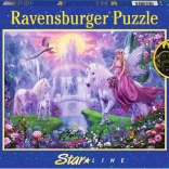 Ravensburger świecąca układanka Magiczna noc jednorożców XXL 200 elementów