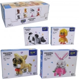 Klocki konstrukcyjne ze zwierzątkami, 93 elementy