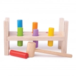 Drewniany młotek Bigjigs Baby