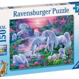 Ravensburger puzzle Jednorożce w blasku zachodu słońca 150 elementów