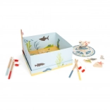 Magnetyczna gra w łowienie rybek z motywem 4 przyjaciół