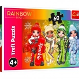 Puzzle 60 elementów Radosne lalki RAINBOW HIGH