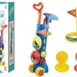 Dziecięcy zestaw do MINI GOLFA z wózkiem i akcesoriami