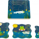 Warstwowe puzzle Żabi Książę Small Foot