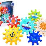 Kolorowe koła zębate do wody