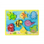Drewniana układanka podwodny świat