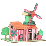Woodcraft drewniane puzzle 3D Tulipanowy Rancho