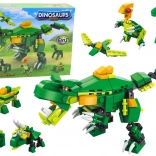 Klocki konstrukcyjne dinozaury 6w1 Dinosaur DIY Set 160 elementów.
