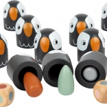 Kolorowe memo Small Foot Safari – drewniana gra pamięciowa z kostką