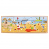 Drewniane puzzle Na plaży