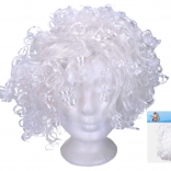 Peruka biała mikołajkowa