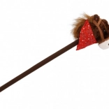 dziecięcy pluszowy koń na kiju