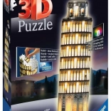 Ravensburger Świecące 3D puzzle Nocna edycja Krzywa Wieża w Pizie
