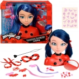 Głowa do stylizacji MIRACULOUS LADYBUG Marinette Deluxe z akcesoriami