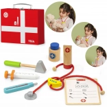 Drewniany zestaw lekarski w walizce VIGA