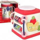 Interaktywna edukacyjna kostka dla niemowląt z melodiami i światłami Motyl