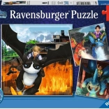Puzzle Jak wytresować smoka: Dziewięć królestw od Ravensburger